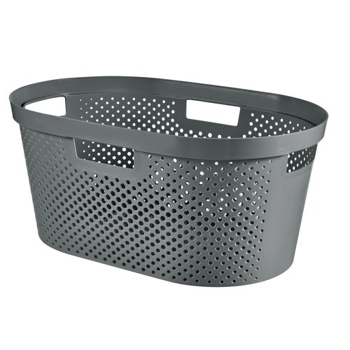 Curver Wasmand Infinity Dots Antraciet 40l - 100% Recycled